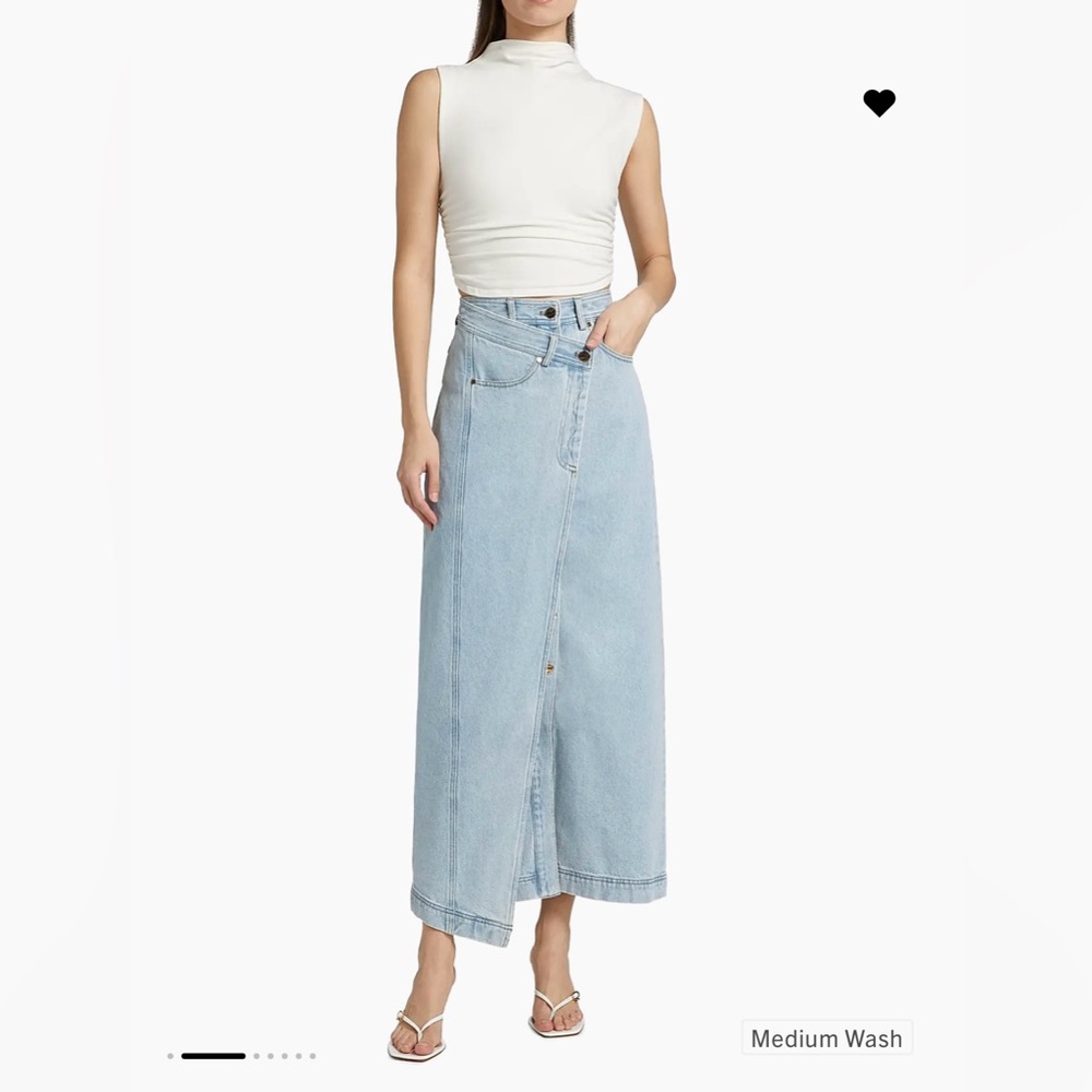 Acler Amesbury Asymmetrical Denim Skirt